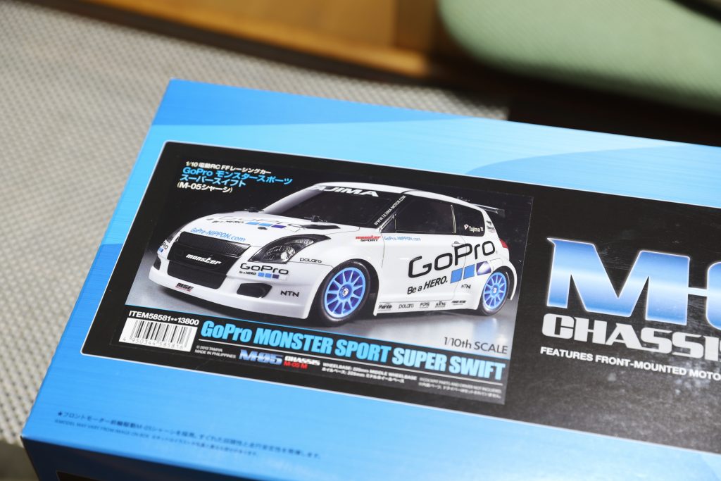 タミヤ 1/10RC GoPro モンスタースポーツ スーパースイフト-